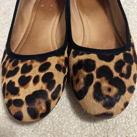 Madewell • the reid ballet flat in leopard calf hair sz 7 - Picture 6 of 10